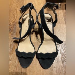 Loeffler Randall black suede sandal, size 5.5